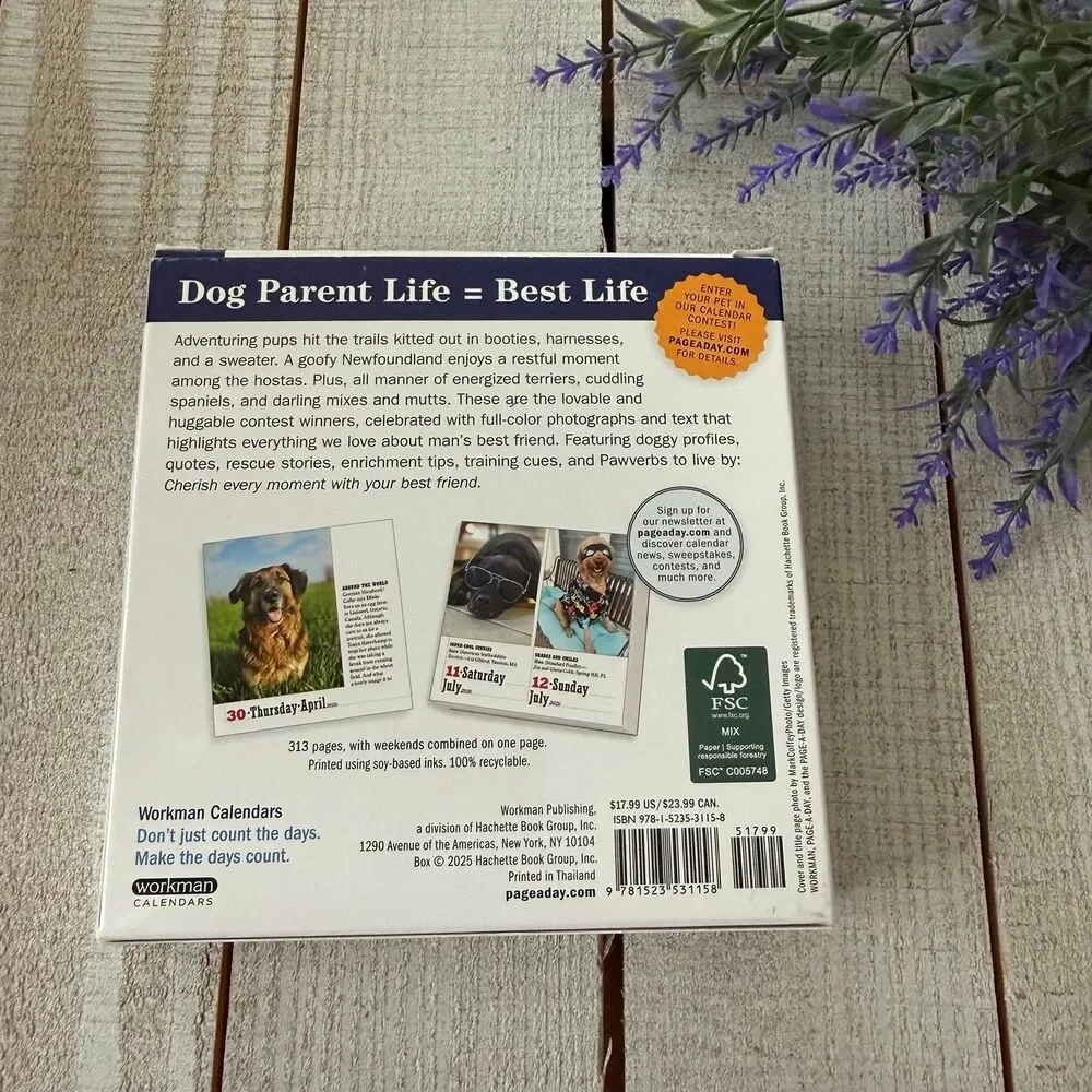 365 Days of Dogs Day by Day Calendar